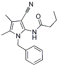 N-(1-BENZYL-3-CYANO-4,5-DIMETHYL-1H-PYRROL-2-YL)BUTANAMIDE Struktur