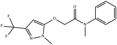 N-METHYL-2-([1-METHYL-3-(TRIFLUOROMETHYL)-1H-PYRAZOL-5-YL]OXY)-N-PHENYLACETAMIDE Struktur