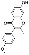 7-HYDROXY-3-(4-METHOXY-PHENYL)-2-METHYL-CHROMEN-4-ONE Struktur