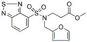 METHYL 3-[(2,1,3-BENZOTHIADIAZOL-4-YLSULFONYL)(2-FURYLMETHYL)AMINO]PROPANOATE Struktur