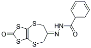 N'-(2-OXO-5H-[1,3]DITHIOLO[4,5-B][1,4]DITHIEPIN-6(7H)-YLIDENE)BENZOHYDRAZIDE Struktur