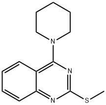 2-(METHYLSULFANYL)-4-PIPERIDINOQUINAZOLINE Struktur