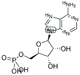 ADENOSINE 5'-MONOPHOSPHATE (U-15N5) Struktur