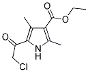 1H-PYRROLE-3-CARBOXYLIC ACID, 5-(2-CHLOROACETYL)-2,4-DIMETHYL-, ETHYL ESTER Struktur