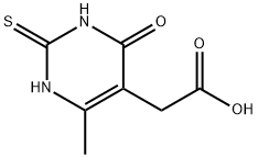 (6-HYDROXY-4-METHYL-2-THIOXO-1,2-DIHYDRO-PYRIMIDIN-5-YL)-ACETIC ACID Struktur