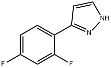 3-(2,4-DIFLUOROPHENYL)PYRAZOLE Struktur