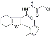 N'-(2-CHLOROACETYL)-2-(2,5-DIMETHYL-1H-PYRROL-1-YL)-4,5,6,7-TETRAHYDRO-1-BENZOTHIOPHENE-3-CARBOHYDRAZIDE Struktur