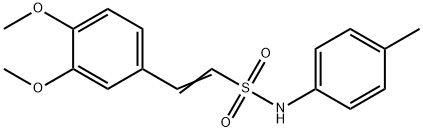 (E)-2-(3,4-DIMETHOXYPHENYL)-N-(4-METHYLPHENYL)-1-ETHENESULFONAMIDE Struktur