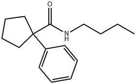 N-BUTYL(PHENYLCYCLOPENTYL)FORMAMIDE Struktur