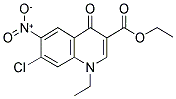 ETHYL 7-CHLORO-1-ETHYL-6-NITRO-4-OXO-1,4-DIHYDROQUINOLINE-3-CARBOXYLATE Struktur