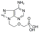 9-(2-PHOSPHONYLMETHOXYETHYL)-ADENINE, [8-14C]- Struktur