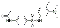 4-ACETAMIDOBENZENESULPHON-(4-FLUORO-3-NITROANILIDE) Struktur