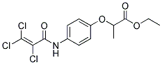 ETHYL 2-(4-[(2,3,3-TRICHLOROALLANOYL)AMINO]PHENOXY)PROPANOATE Struktur