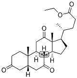 5-BETA-CHOLANIC ACID-3,7,12-TRIONE ETHYL ESTER Struktur