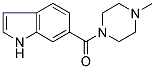 1-[((1H)-INDOL-6-YL)CARBONYL]-4-METHYLPIPERAZINE Struktur