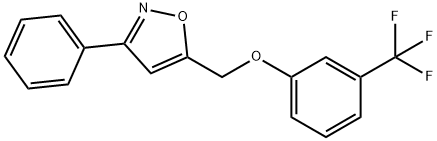 (3-PHENYL-5-ISOXAZOLYL)METHYL 3-(TRIFLUOROMETHYL)PHENYL ETHER Struktur