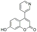 7-HYDROXY-4-(3-PYRIDYL)COUMARIN Struktur