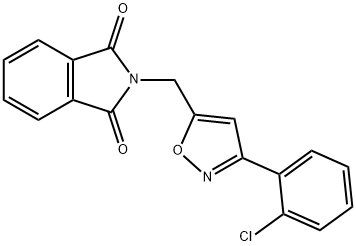 2-([3-(2-CHLOROPHENYL)-5-ISOXAZOLYL]METHYL)-1H-ISOINDOLE-1,3(2H)-DIONE Structure