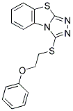 3-[(2-PHENOXYETHYL)THIO][1,2,4]TRIAZOLO[3,4-B][1,3]BENZOTHIAZOLE Struktur