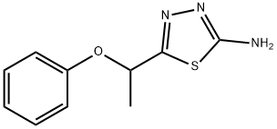 5-(1-PHENOXY-ETHYL)-[1,3,4]THIADIAZOL-2-YLAMINE Struktur