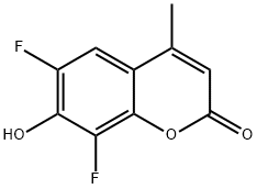 6,8-DIFLUORO-7-HYDROXY-4-METHYLCOUMARIN Struktur