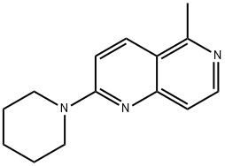 5-METHYL-2-PIPERIDINO[1,6]NAPHTHYRIDINE Struktur