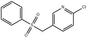 (6-CHLORO-3-PYRIDINYL)METHYL PHENYL SULFONE Struktur