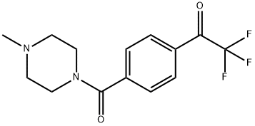 2,2,2-TRIFLUORO-1-(4-[(4-METHYLPIPERAZINO)CARBONYL]PHENYL)-1-ETHANONE Struktur