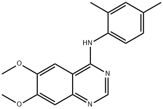 N-(2,4-DIMETHYLPHENYL)-6,7-DIMETHOXY-4-QUINAZOLINAMINE Struktur