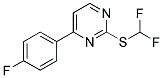 2-[(DIFLUOROMETHYL)SULFANYL]-4-(4-FLUOROPHENYL)PYRIMIDINE Struktur