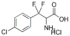 2-AMINO-3-(4-CHLORO-PHENYL)-3,3-DIFLUORO-PROPIONIC ACID HCL Structure