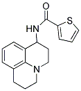 N-(2,3,6,7-TETRAHYDRO-(1H,5H)-BENZO[IJ]QUINOLIZIN-3-YL)THIOPHENE-2-CARBOXAMIDE Struktur