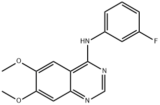 N-(3-FLUOROPHENYL)-6,7-DIMETHOXY-4-QUINAZOLINAMINE Structure