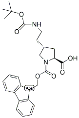 FMOC-L-TRANSPRO(4-CH2CH2NH-BOC) Struktur