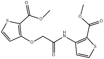 METHYL 3-[(2-([2-(METHOXYCARBONYL)-3-THIENYL]OXY)ACETYL)AMINO]-2-THIOPHENECARBOXYLATE Struktur