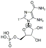 5-AMINOIMIDAZOLE-4-CARBOXAMIDE-1-BETA-D-RIBOFURANOSIDE 5'-MONOPHOSPHATE, [3H]- Struktur