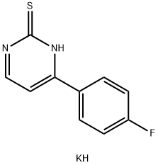 POTASSIUM 4-(4-FLUOROPHENYL)-2-PYRIMIDINETHIOLATE Struktur