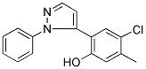 5-(5-CHLORO-2-HYDROXY-4-METHYLPHENYL)-1-PHENYLPYRAZOLE Structure