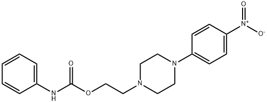 2-[4-(4-NITROPHENYL)PIPERAZINO]ETHYL N-PHENYLCARBAMATE Struktur