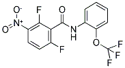 2,6-DIFLUORO-3-NITRO-N-[2-(TRIFLUOROMETHOXY)PHENYL]BENZAMIDE Struktur