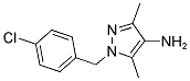 1-(4-CHLORO-BENZYL)-3,5-DIMETHYL-1H-PYRAZOL-4-YLAMINE Struktur