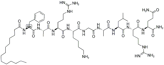 PROTEIN KINASE C INHIBITOR 19-27, CELL-PERMEABLE, MYRISTOYLATED Struktur