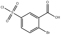 2-BROMO-5-CHLOROSULFONYL-BENZOIC ACID Struktur