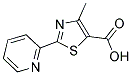 4-METHYL-2-(2-PYRIDINYL)-1,3-THIAZOLE-5-CARBOXYLIC ACID Struktur