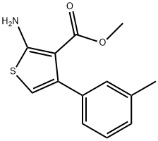 2-AMINO-4-M-TOLYL-THIOPHENE-3-CARBOXYLIC ACID METHYL ESTER Struktur