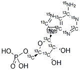 ADENOSINE 5'-MONOPHOSPHATE (U-13C10; U-15N5) Struktur