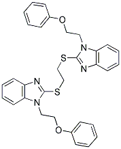 1,2-BIS(1-(2-PHENOXYETHYL)-1H-BENZO[D]IMIDAZOL-2-YLTHIO)ETHANE Struktur