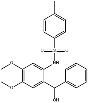 N-[2-(HYDROXY-PHENYLMETHYL)-4,5-DIMETHOXY-PHENYL]-4-METHYL-BENZENESULFONAMIDE Struktur