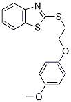 2-([2-(4-METHOXYPHENOXY)ETHYL]THIO)-1,3-BENZOTHIAZOLE Struktur