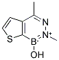 1-HYDROXY-2,4-DIMETHYLTHIENO[2,3-D][1,2,3]DIAZABORINID-2-IUM Struktur